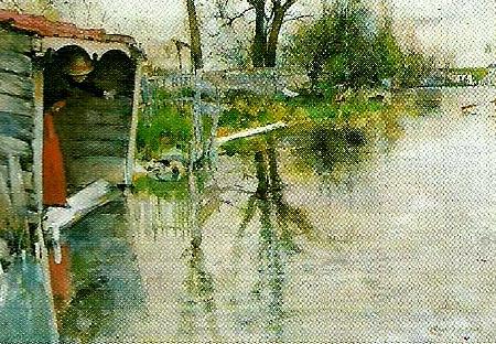 Carl Larsson vid loing grez-grez-sur-loing Germany oil painting art